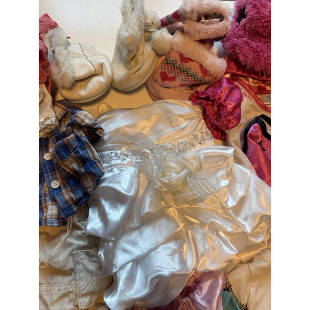 Build A Bear 46+ Piece Clothing Lot Shoes Wedding Dress Hello Kitty Justice BABW - Picture 3 of 9